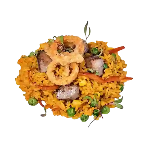 Arroz Caldoso de Chancho y Calamar