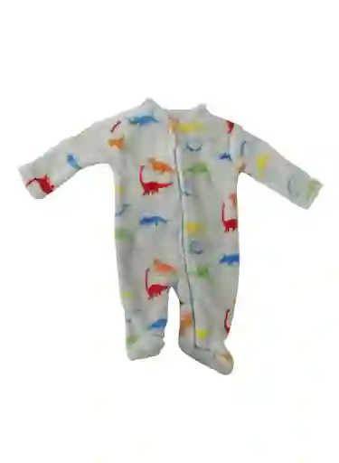 Pijama Enteriza En Flanel Bebé 3/6 Meses - Azul