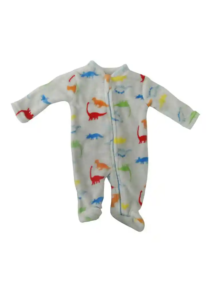 Pijama Enteriza En Flanel Bebé 3/6 Meses - Azul