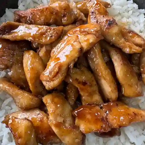 2x1 Plato Cerdo Teriyaki con Coca Cola