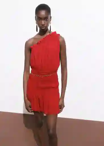Vestido Michelle Vino Talla S Mujer Mango