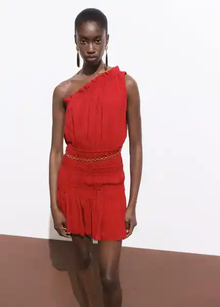 Vestido Michelle Vino Talla S Mujer Mango