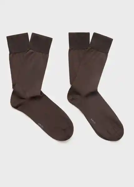 Pack Calcetines Scotbrow Marron Talla 45 Hombre Mango