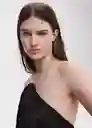 Top Party Negro Talla S Mujer Mango