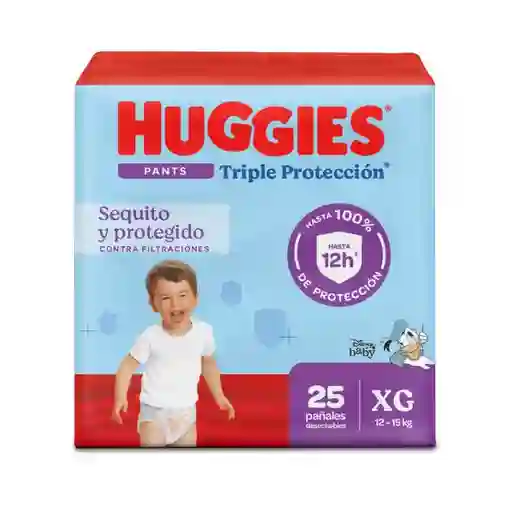 Pañales Huggies Triple Protección Pants Etapa 4/XG 25 Und