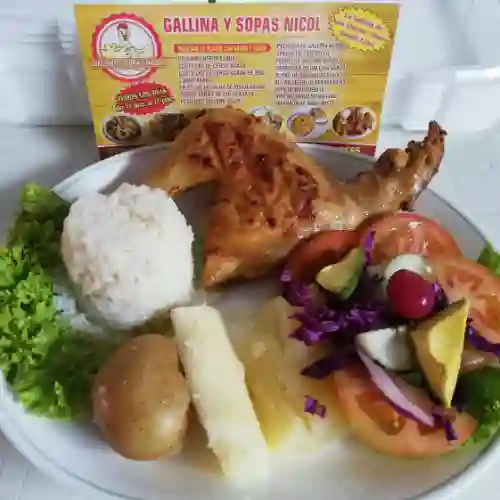 Pierna Pernil de Pollo Asado