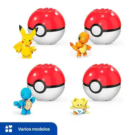 Mega Bloks Pokebola Pokémones Surtidos