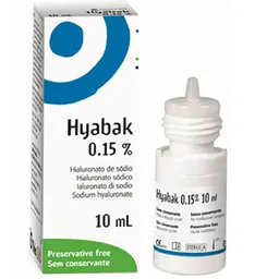 Hyabak Hialurunato de Sódio 0.15%