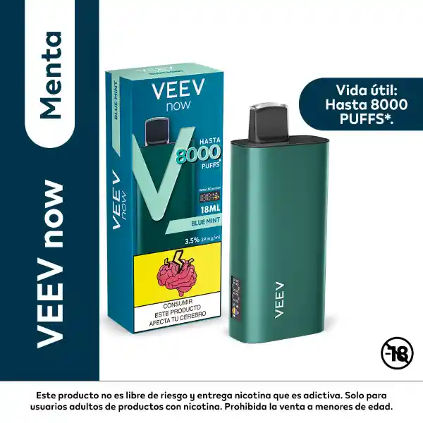Vapeador Veev Menta 8000 Puffs