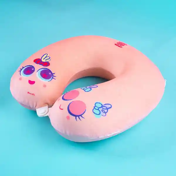 Almohada de Viaje de Espuma Viscoelástica Distroller Rosa Miniso