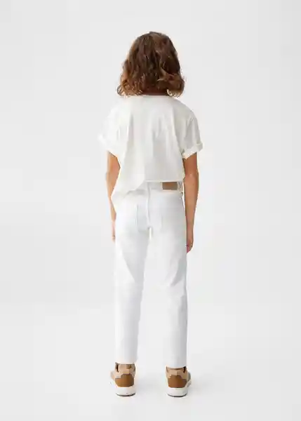 Jean Slim4 Blanco Talla 10 Niños Mango