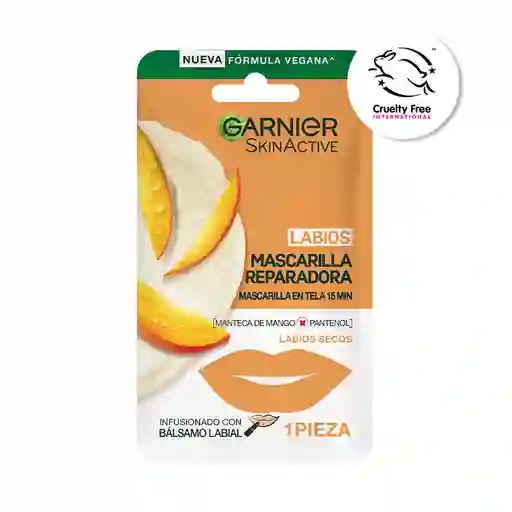 Mascarilla Garnier Reparadora de Labios de Mango 1 und