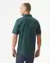 Camisa Oxford Duck Verde Sicomoro Ultraoscuro Talla S Chevignon