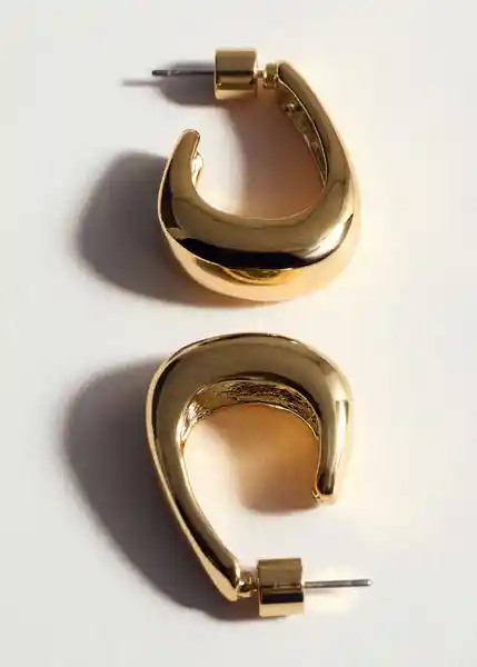 Pendientes Cata Oro Talla 99 Mujer Mango