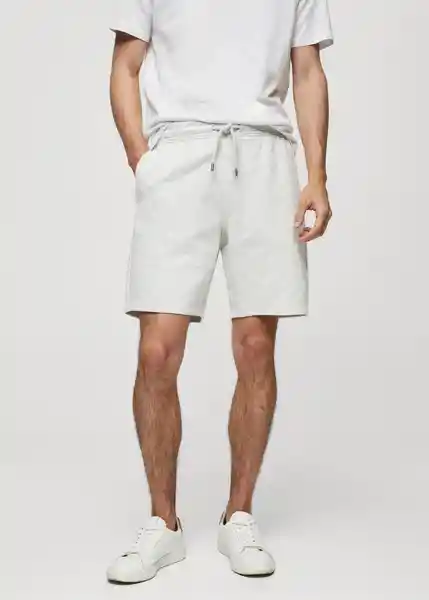 Short Funchal Gris Claro Vigoré Talla S Hombre Mango