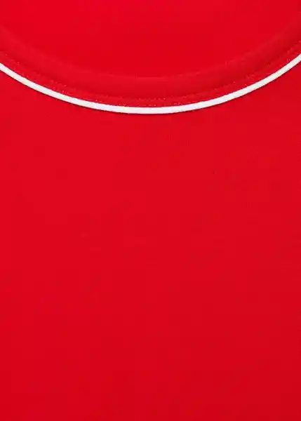 Camiseta Ritac Rojo Talla M Mujer Mango