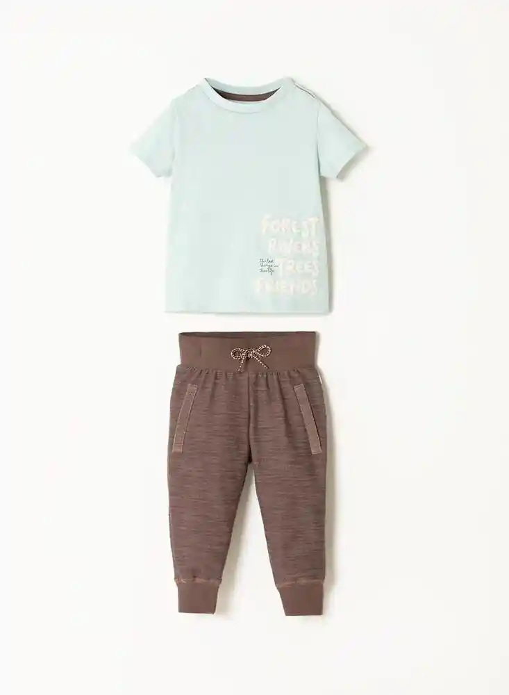 Baby Fresh Conjunto Café 1 Talla 18/24 Meses Ref: 717894