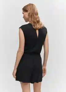 Enterizo Mono Cati Negro Talla 24 Mujer Mango