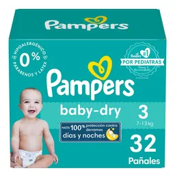Pampers Pañal Desechable Baby Dry Etapa 3 32 Und