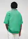 Buzo de Sudadera Pista Verde Talla S Hombre Mango