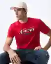Camiseta Hombre Rojo Talla XL 841G023_ROJ191763 Americanino
