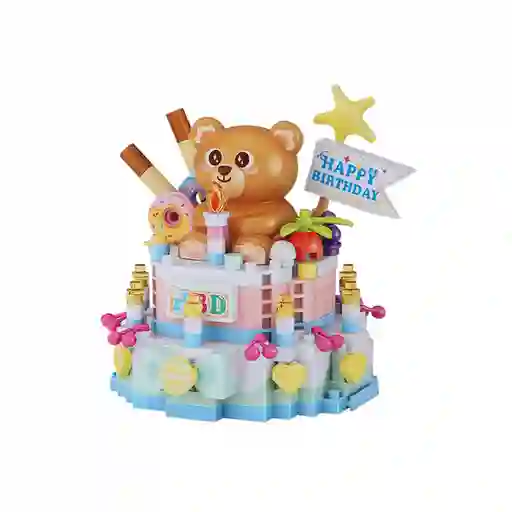 Bloque de Construcción Happy Food Pastel de Oso Miniso