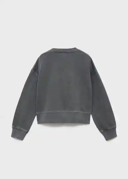 Buzo Sudadera Nyset Antracita Talla 12 Niña Mango