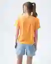  Camiseta Mujer Naranja Talla M 602E012 AMERICANINO 