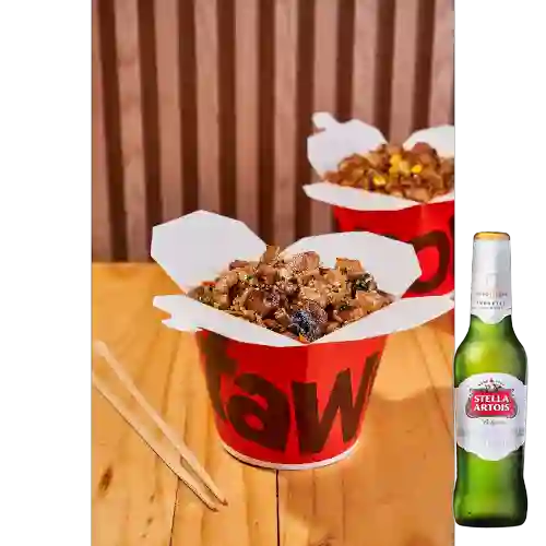 Combo Wok Korean + Cerveza Stella Artois Bot. 330ml