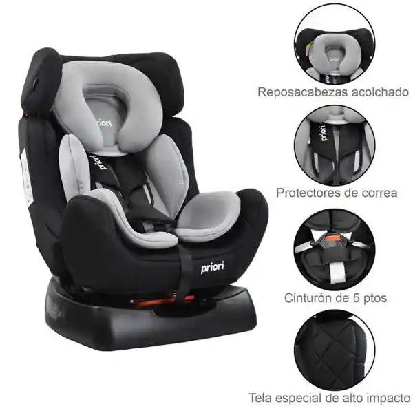 Priori Silla de Carro Bebé Focus Negro/Gris