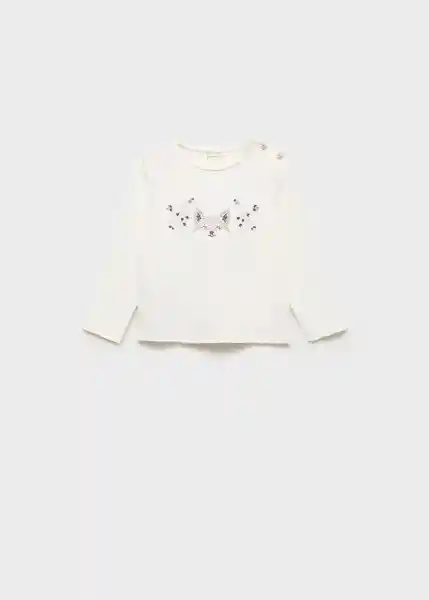 Camiseta Foxy Off White Talla 64 Niños Mango