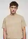 Camiseta Crew Beige Talla M Hombre Mango