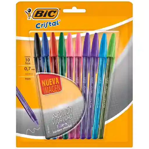 Bic Bolígrafo Cristal Fashion 0.7