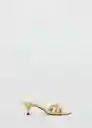 Sandalias Dora Oro Talla 36 Mujer Mango