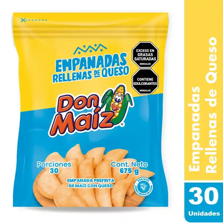 Empanadas Don Maiz De Queso 30 Unidades. 675 G.