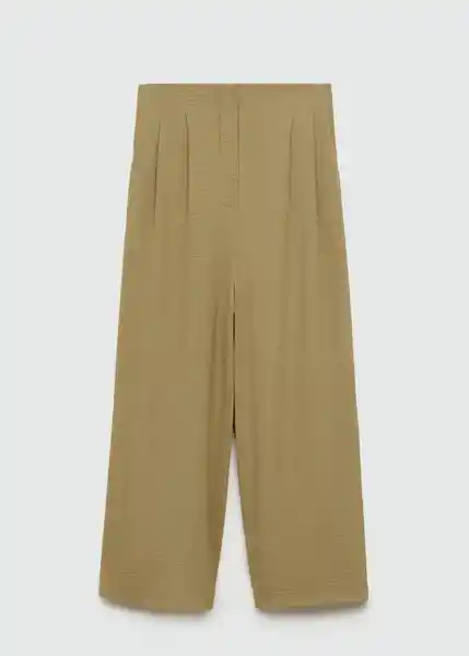 Pantalón Burbu-H Khaki Talla L Mujer Mango