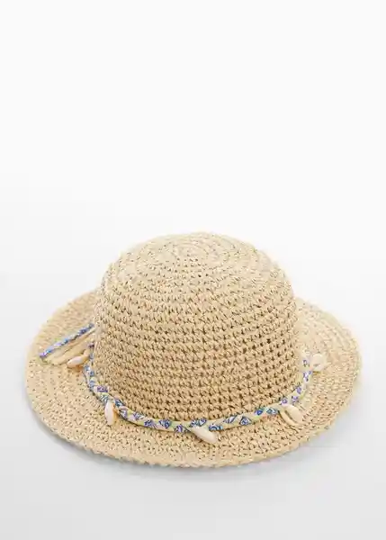 Sombrero Conchas Arena Talla 96 Niñas Mango