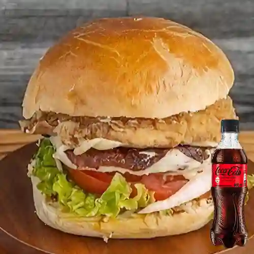 Combo H Americana Pollo Especial +Cocacola S/az 400ml