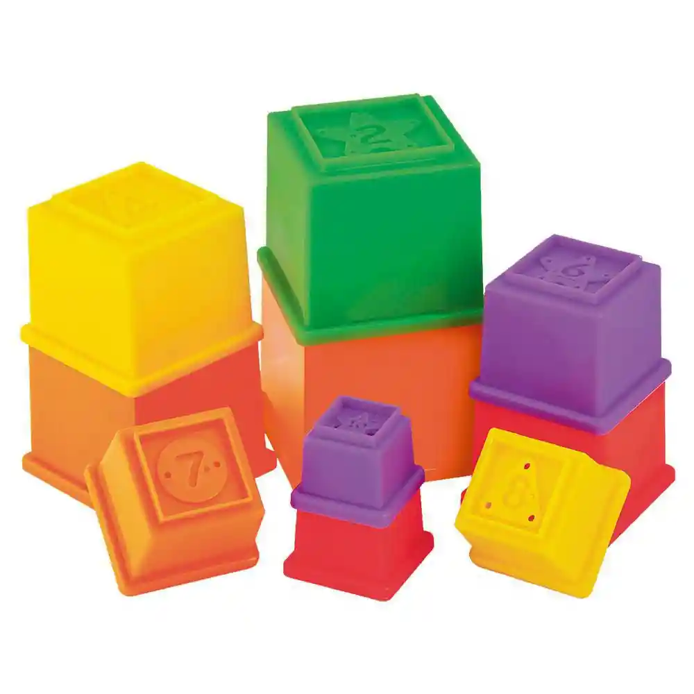 Infantoys Set de Cubos- Aros y Copas Par Jgep0125t2