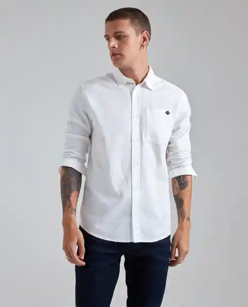  Camisa Hombre Blanco Talla S 811E501 AMERICANINO 