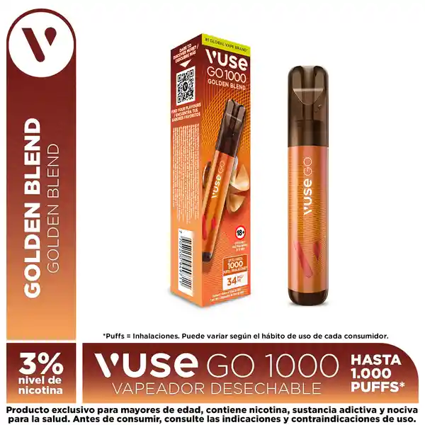 Vuse Vapeador Go 1000 Golden Blend