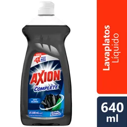 Lavaplatos Líquido Axion Complete Carbón Activado Botella 640 ml