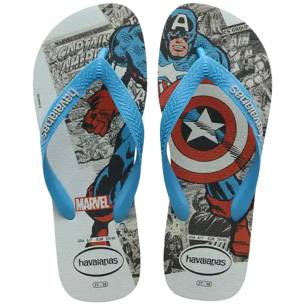 Sandalias Top Marvel Clas Turquesa Talla 42 4147012 Havaianas