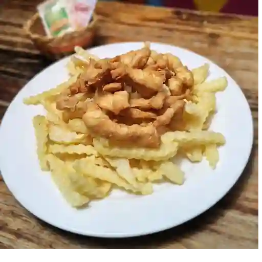 Deditos de pescado apanados