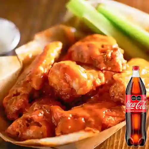 Combo Alitas 20 Pz + Coca Cola Original 1.5 L