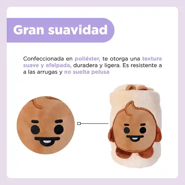 Manta 3D Baby Shooky Serie Bt21 Miniso