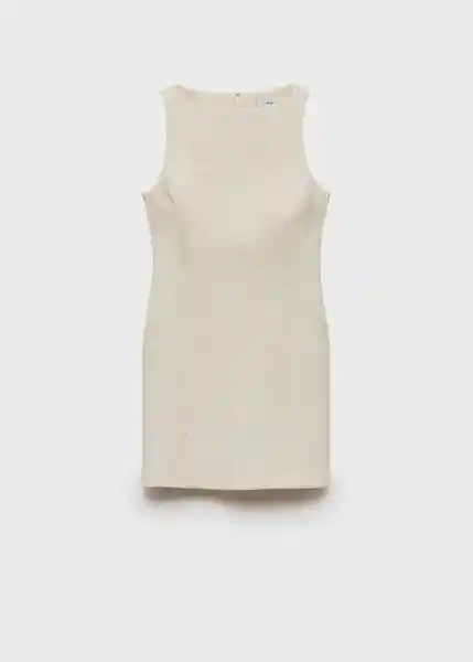 Vestido Chiara Crudo Talla XL Mujer Mango