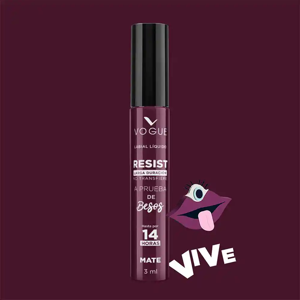 Labial Líquido Vogue Resist Vive 3ml