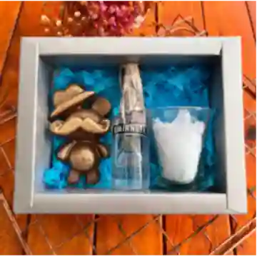 Hugo Osito Señor,mini Licor y Copa Shot