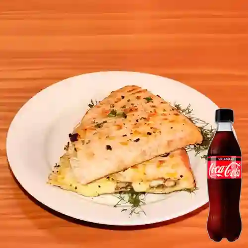 Combo Quesadilla Mexicana +Cocacola S/az 350ml